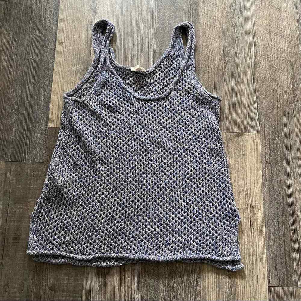 Wilfred Open-Knit Tank Top in Lavender Gray